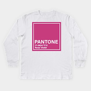 pantone 17-2624 TCX Rose Violet Kids Long Sleeve T-Shirt